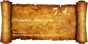 Thomasz Adelina névjegykártya